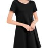 Womens Summer Dresses Beach Casual Loose Tshirt Floral Short Sleeve Flowy Pockets Sundresses