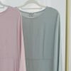 Hanimeli Linen Long Sleeve Maxi Dress A-Line Modest Abaya for Summer and Spring Lightweight Breathable Dress