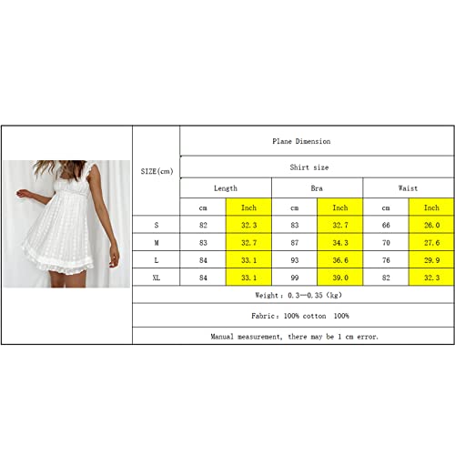 Women Sleeveless Mini Sundress Floral Embroidery Elastic Waist Aline Dress Square Neck Babydoll Short Dress