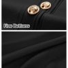 Women's Knit Bodycon Sweater Dress Button Short Sleeve Crew Neck Elegant Formal Mini Dress